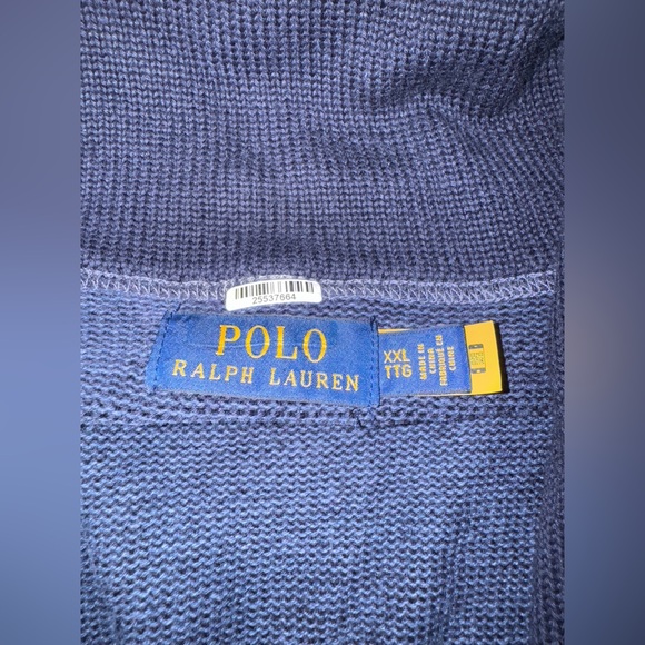 Navy blue varsity sweater - Picture 3 of 4